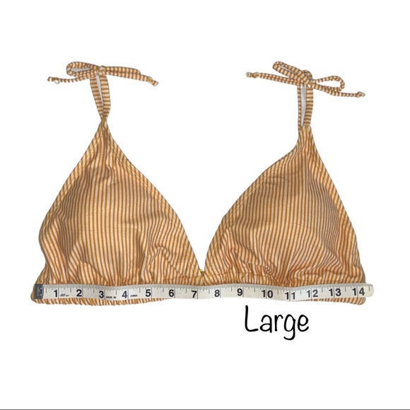 New High Waisted Bikini Set Swimsuit Stripes Boho - Picture 10 of 16